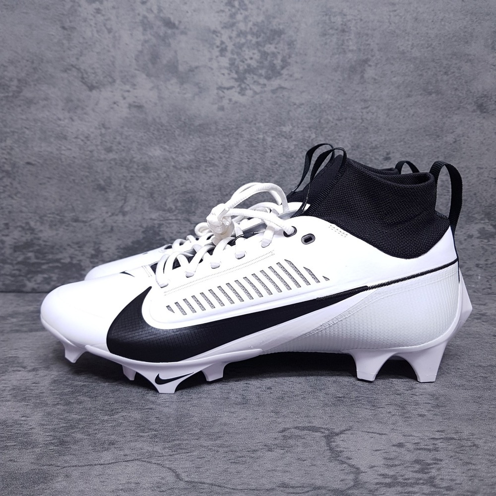 NIKE Vapor Edge Pro 360 2 TB Football Cleats Mens 9 White Black FN7759-100